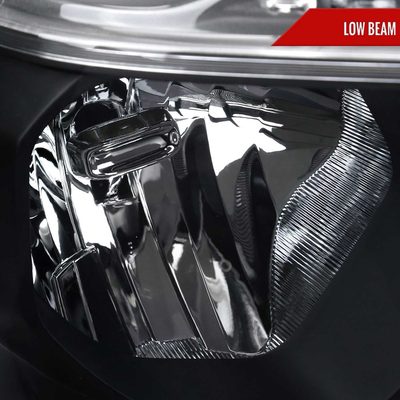 For Dodge RAM 1500 2019-2024 Factory Style Crystal Headlight Passenger Side Only Black Housing Clear Lens