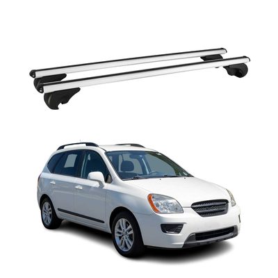 2007-2010 Kia Rondo Roof Rack Cross Bars Silver