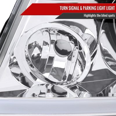 2004-2008 Ford F-150/ 2006-2008 Lincoln Mark LT LED Factory Headlights Chrome