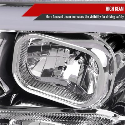 2016-2023 Toyota Tacoma Switchback LED C-Bar Projector Headlights Chrome/Clear