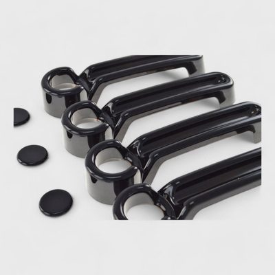 2007-2018 Jeep Wrangler Door Handle Cover Gloss Black 8Pcs ABS Plastic