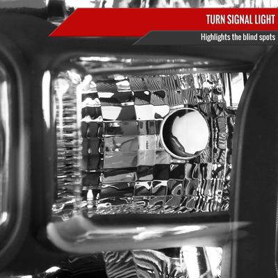 2015-2017 Ford F-150 Replacement Factory Style Headlights Matte Black/Clear