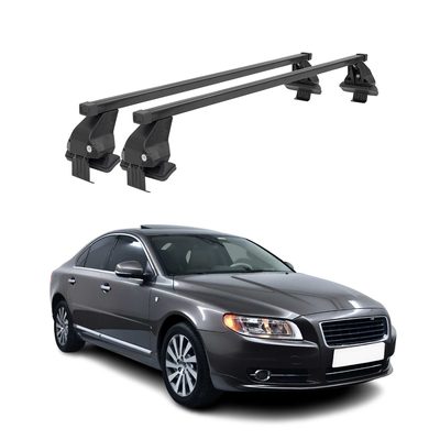 2007-2016 Volvo S80 Roof Rack Cross Bars Black
