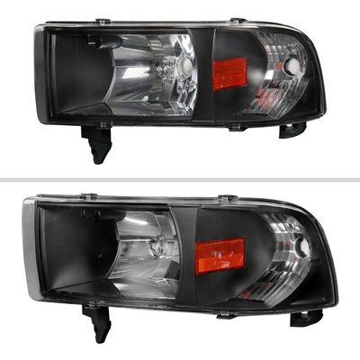 1994-2001 Dodge RAM 1500/ 1994-2002 RAM 2500 3500 Factory Headlights Matt Black