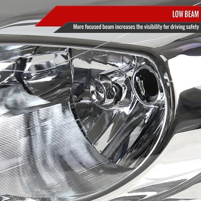 2006-2013 Chevy Impala / Impala Limited /Monte Carlo Headlights Amber & Chrome