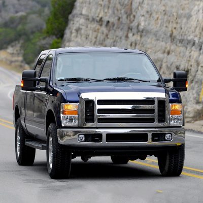 2008-2010 Ford F-250/F-350/F-450 Super Duty Factory Headlights Amber / Chrome