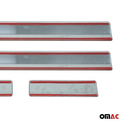 2005-2021 Nissan Frontier Door Sill Scuff Plate Scratch Protector Stainless Steel 4Pcs