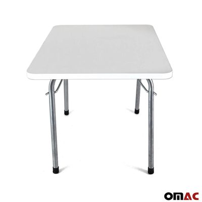 Folding Table Portable White Indoor Outdoor BBQ Picnic Party White Camp Table