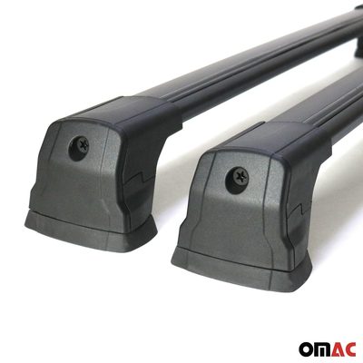 2012-2018 Mercedes CLS Class C218 Roof Rack Cross Bars Black Aluminium 2 Pcs