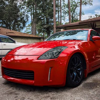 2006-2009 Nissan 350Z SMD LED Light Strip Projector Headlights Chrome/Smoke