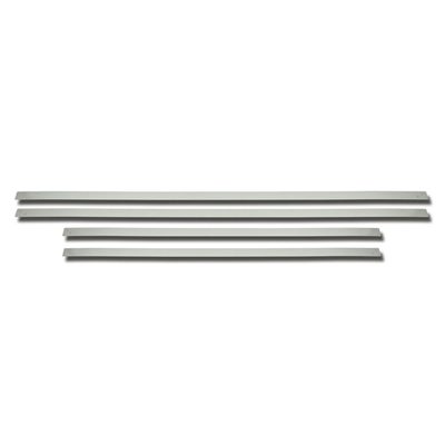2014-2019 Chevrolet Silverado 2500 Side Door Molding Trim Stainless Steel Silver 4 Pcs