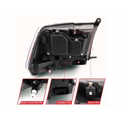 Fits 2009-2018 Ram 1500, 2010-2018 2500/3500, 2019-2023 1500 Classic (ANZ-111441)