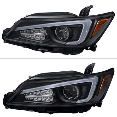 2011-2013 Scion tC LED Bar Projector Headlights LED Turn Signal Lights Black