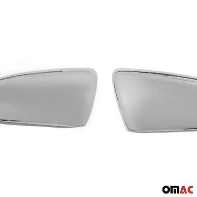 2014-2018 Kia Forte Side Mirror Cover Caps Stainless Steel Silver 2 Pcs