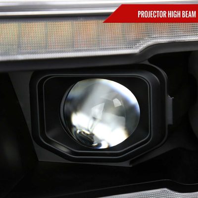 For Dodge RAM 1500 2019-2024 LED Headlights Turn Signals LED Pulsing Glow Matte Black Housing Clear Lens