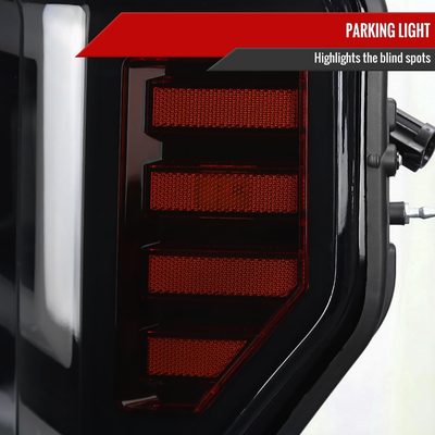 2017-2019 Ford F-250 F-350 F-450 F550 LED C-Bar Headlights Signal Glossy Black