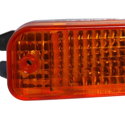1990-1991 Acura Integra Bumper Lights Chrome Housing/Amber Lens