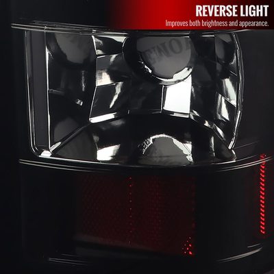 1999-2002 Chevy Silverado/ 99-2006 Sierra LED Tail Lights G2 Glossy Black/Smoke
