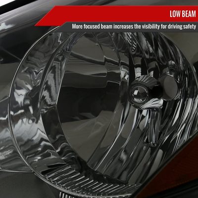 2006-2010 Toyota Sienna Factory Headlights w/Amber Reflector Chrome/Smoke