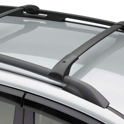 2014-2018 Subaru Forester IV Black Powder Coated Aluminum Roof Rack Cross Bars