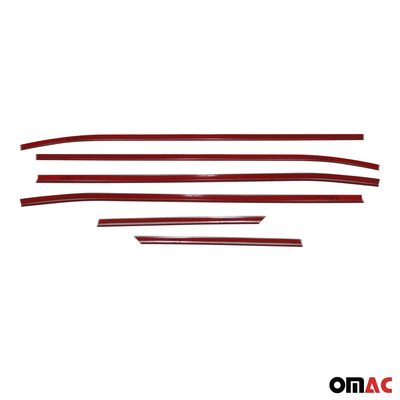 2022-2026 Hyundai Tucson 4.gen Window Molding Trim Streamer Silver 6Pcs Stainless Steel