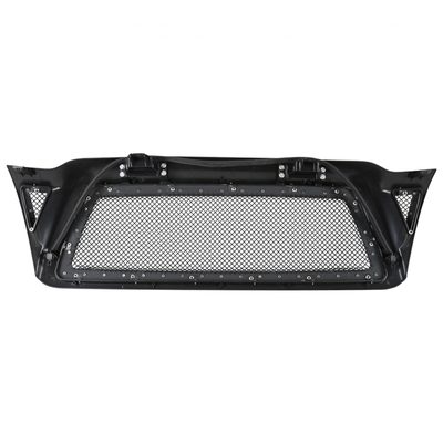 2005-2011 Toyota Tacoma Glossy Black ABS Rivet Style Grille w/ S.Steel Mesh