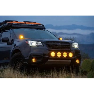 Faros Redondo Rigid 360 Series 6" Spot Con Amber PRO Lens (Par)