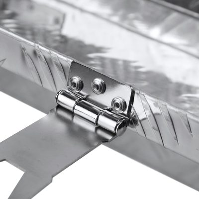 Universal 31" Heavy Duty Silver Aluminum Tool Box w/ Side Handles Lock & Keys