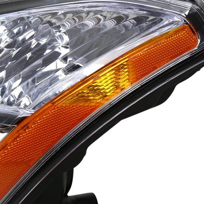 2008-2013 Nissan Rogue/ 14-2015 Rogue Select Headlights Amber Reflectors Chrome