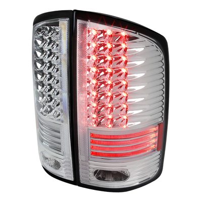 2002-2006 Dodge RAM V2 LED Tail Lights Chrome Housing/Clear Lens