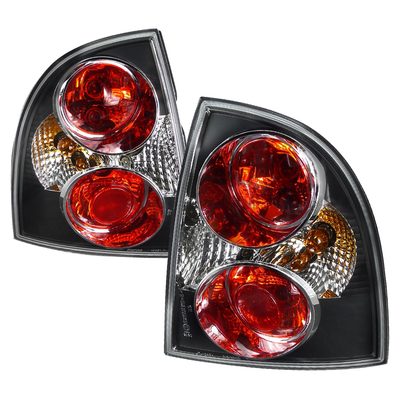 2001-2005 VW Passat Sedan Tail Lights Matte Black Housing/Clear Lens