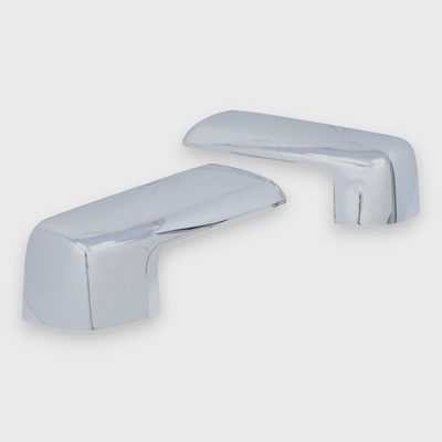 2019-2025 Chevrolet Silverado 1500 / GMC Sierra 1500 Mirror Cover Caps Chrome 2Pcs ABS Plastic
