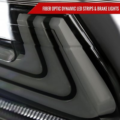 2018-2022 Toyota Camry LED Tail Lights Signal Lamps Matt Black/Clear