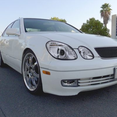 1998-2005 Lexus GS300/GS400/GS430 Halo Projector Headlights LED Light Chrome