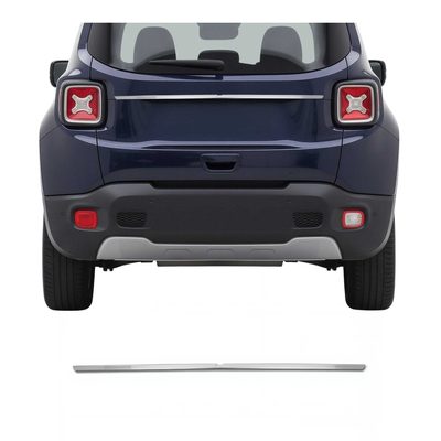 2015-2018 Jeep Renegade Rear Trunk Tailgate Door Handle Cover Steel Silver