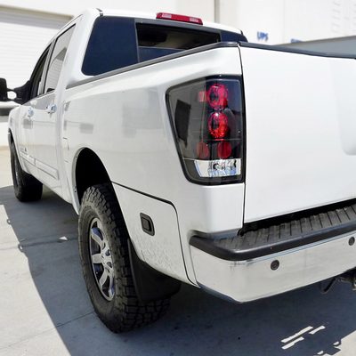 2004-2015 Nissan Titan Tail Lights Matte Black Housing/Clear Lens
