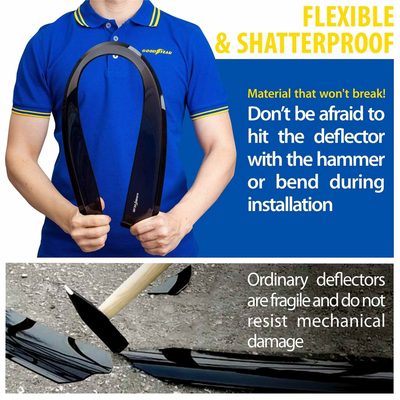 Goodyear Wind Deflectors for Subaru Forester 2025-2026 Premium Smoke 4Pcs