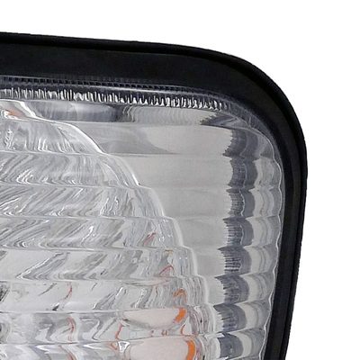 1992-2007 Ford E-Series Econoline Corner Lights Amber Reflectors Chrome/Clear