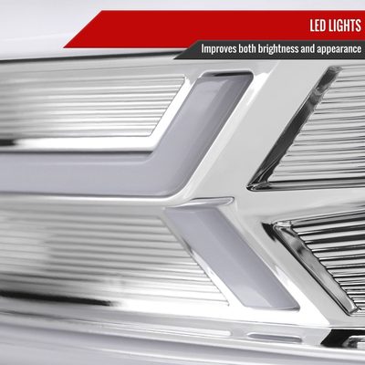 2014-2015 Chevy Camaro LED Projector Headlights Turn Signal Lights Chrome