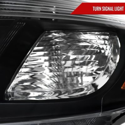 2008-2010 Toyota Highlander Factory Halogen Replacement Headlights Matt Black