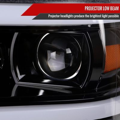 2019-2024 Dodge RAM 2500/3500/4500/5500 LED Tube Projector Headlights Jet