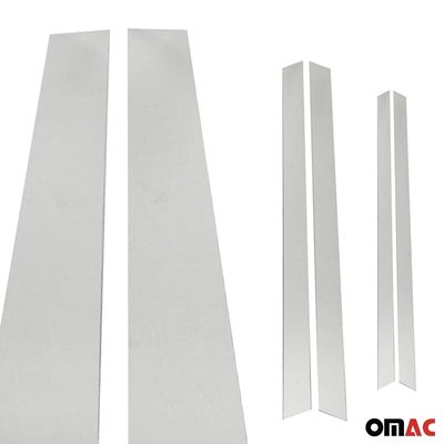 2018-2020 Buick Regal Sportback Window B Pillar Posts Door Trim Cover Stainless Steel 8x