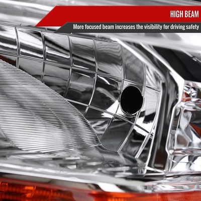2019-2022 Ford Ranger XL/XLT Factory Style Halogen Headlights Chrome/Clear