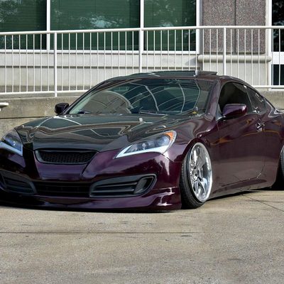 2010-2012 Hyundai Genesis Coupe Sequential LED Bar Projector Headlights Black