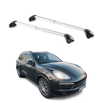 2011-2018 Porsche Cayenne Roof Rack Cross Bars Silver