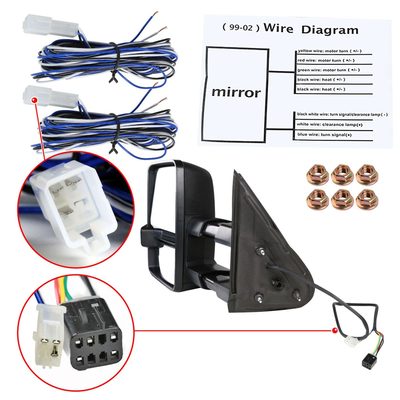 1999-2002 Chevy Silverado/Tahoe/Sierra/Yukon/XL Heated Towing Mirrors Smoke