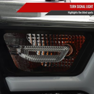 2019-2024 Dodge RAM 1500 Animated LED Bar Factory Headlights Matt Black/Smoke
