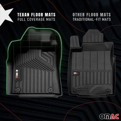 2018-2024 Lamborghini Urus Premium Floor Mats Liners First Row Black