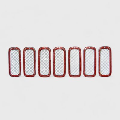 2015-2019 Jeep Renegade Grille Overlay Chrome 7Pcs ABS Plastic