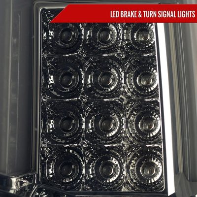 2014-2018 Chevy Silverado 1500 2500HD/Sierra 3500HD LED Tail Lights Smoke